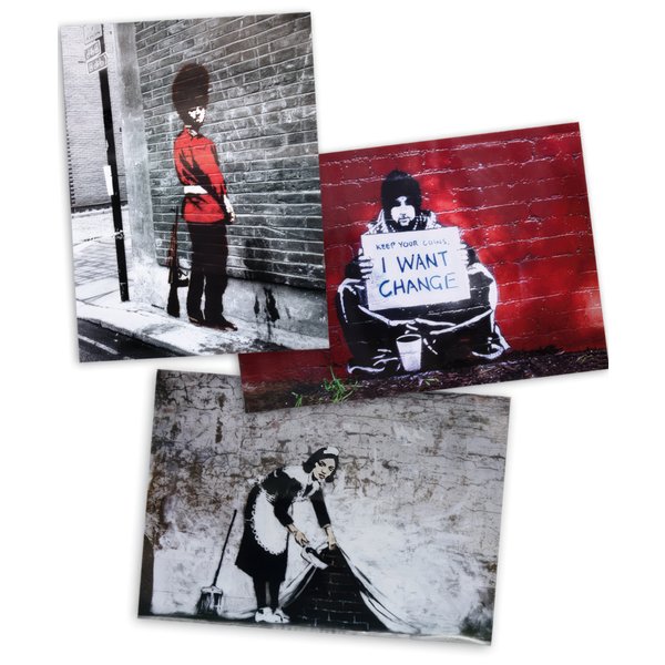 Ensemble II de posters Banksy