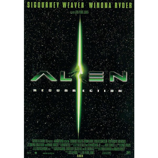 Poster Alien, la résurection (en anglais)