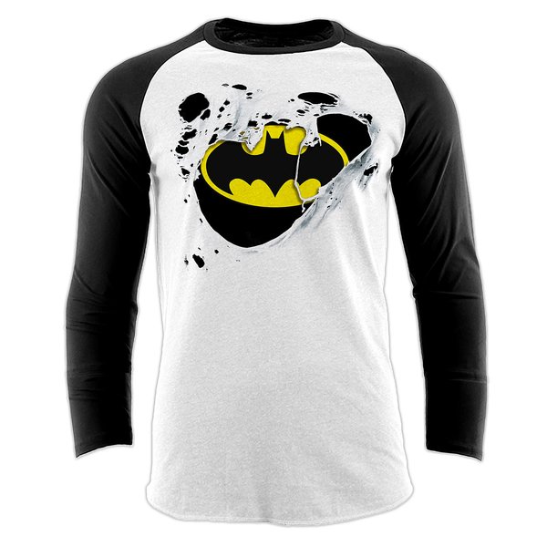 T-Shirt Baseball à manches longues Batman - 
