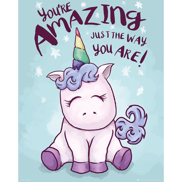 Poster Licorne - You're Amazing Just The Way You Are