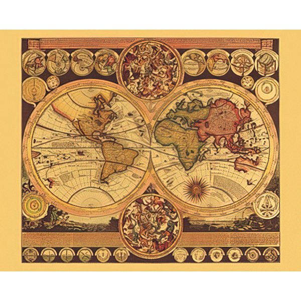 Carte historique du monde, Poster