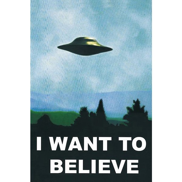 Poster "I Want To Believe" OVNI