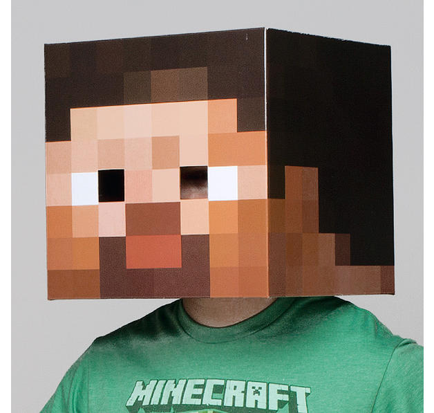 Achète La Masque Minecraft Tête De Steve Chez Close Up