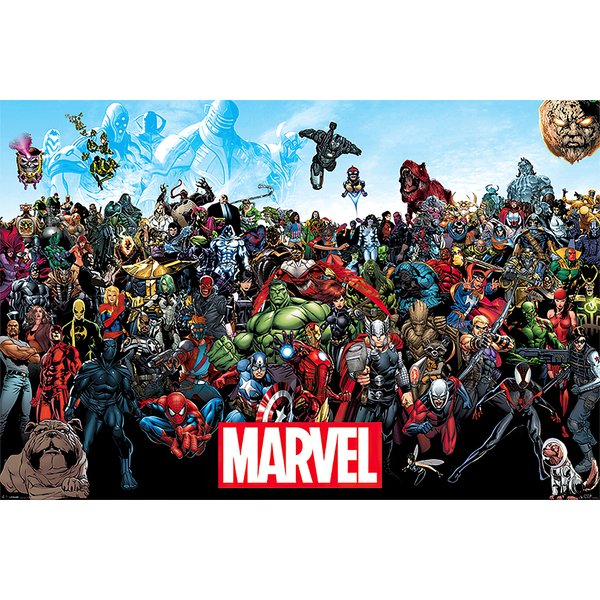 Poster Marvel "Line Up 15"
