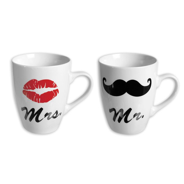 Set de 2 Tasses "Mr. & Mrs."