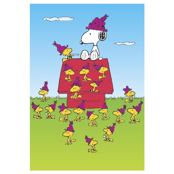 Poster Snoopy avec pleins de Woodstocks