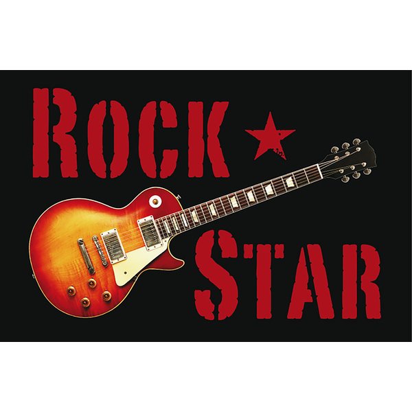 ROCK STAR TAPIS-BROSSE GUITARE