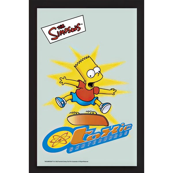 Miroir Les Simpsons Bart Toxic Skate