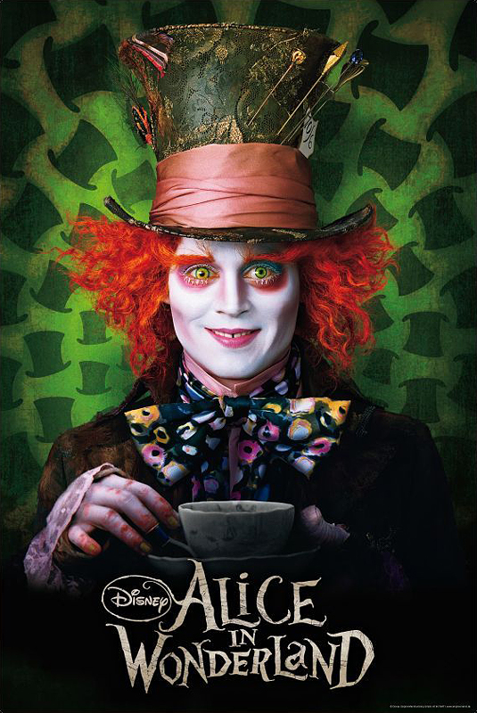 Alice im Wunderland Poster mit dem Verrückten Hutmacher bei Close Up!