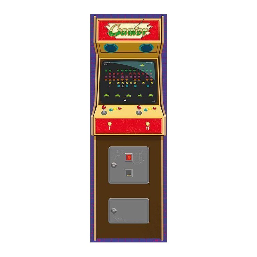  Poster  de porte  Arcade Gamer  Console de jeux en vente 