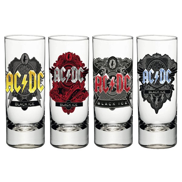 Set de 4 Verres à liqueur AC/DC -