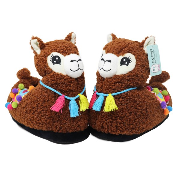 Chaussons en peluche Alpaga