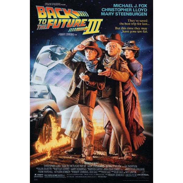 Poster retour vers le futur III (en anglais)