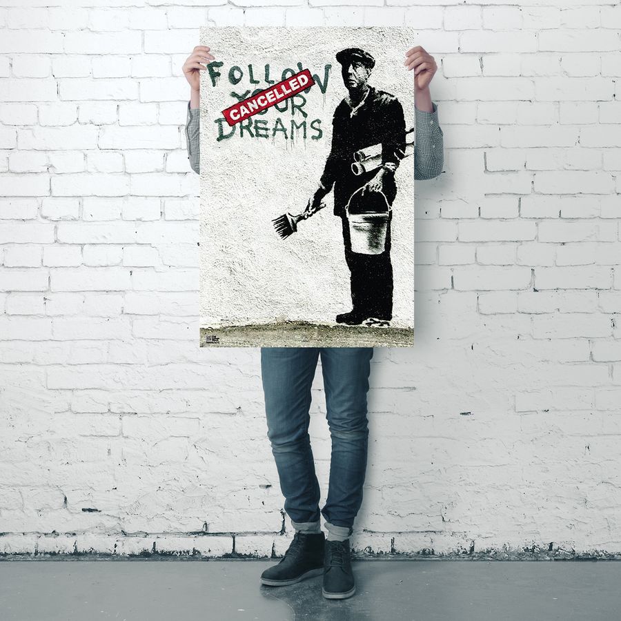Poster Banksy Follow Your Dreams - Posters grand format Commandez