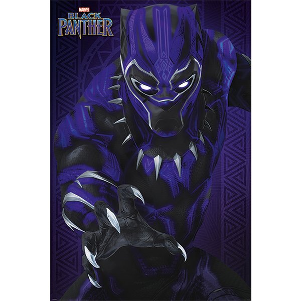 Poster Marvel Black Panther - Glow