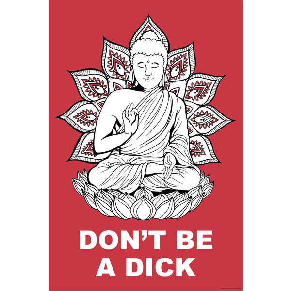 Poster Madeleine Bouddha - Don't Be A Dick