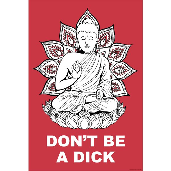 Poster Madeleine Bouddha - Don't Be A Dick