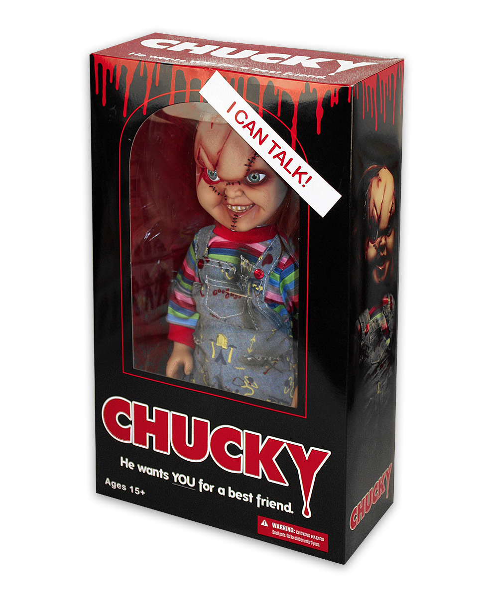 Child's Play Chucky Puppe Talking Mega Scale bei Close Up im Shop!