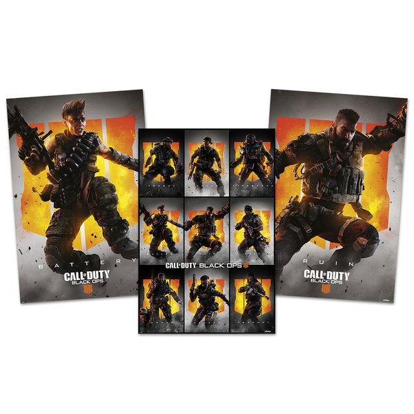 Set de 3 Posters Call of Duty Black Ops 4 - 