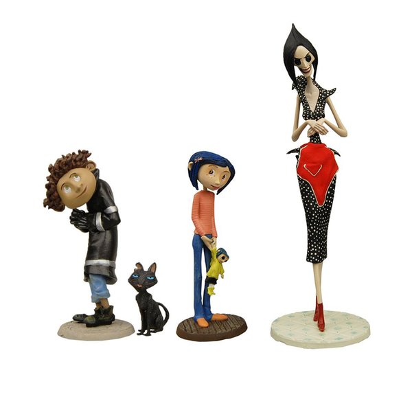 Set de 4 Figurines Mini PVC Coraline -