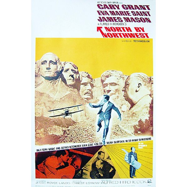 Poster La mort aux trousses (en anglais North by Northwest)