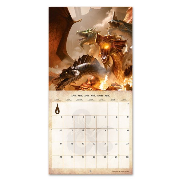 Calendrier 2023 - Dungeons & Dragons, en vente sur Close Up