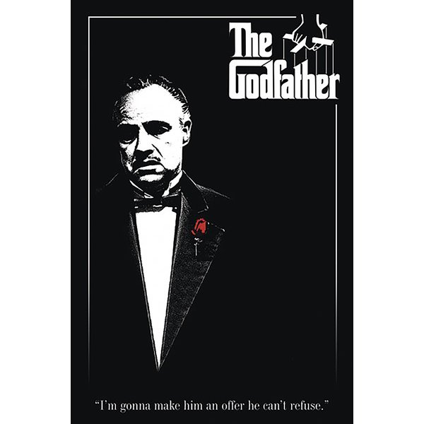 Poster XL The Godfather - Red Rose 