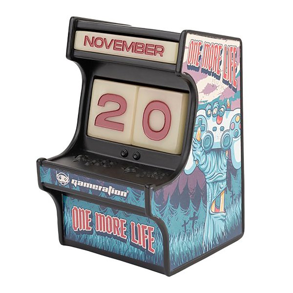 Calendrier perpétuel 3D Arcade - Gameration One More Life