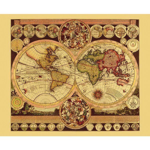 Carte du monde historique