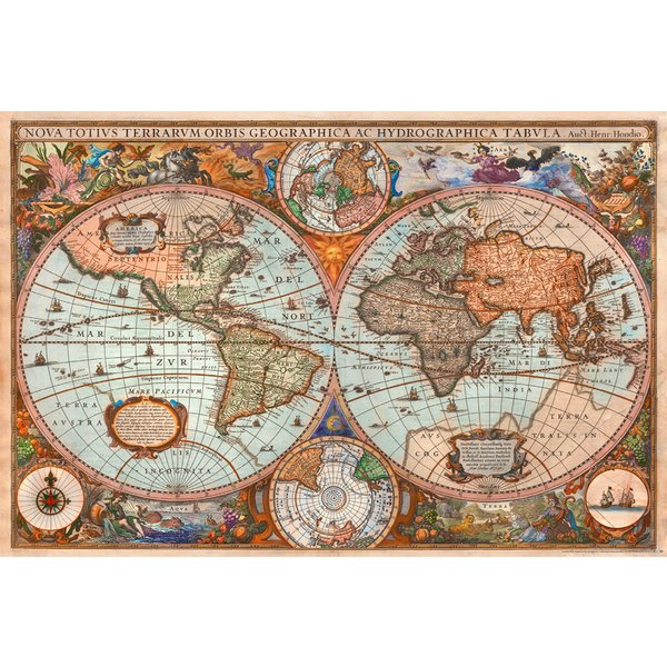 Poster Carte du monde historique et antique