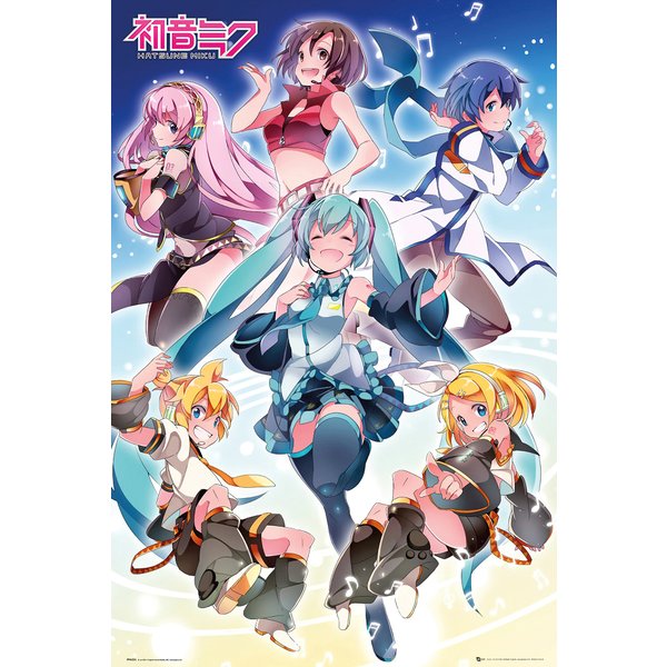 Poster Hatsune Miku - Groupe