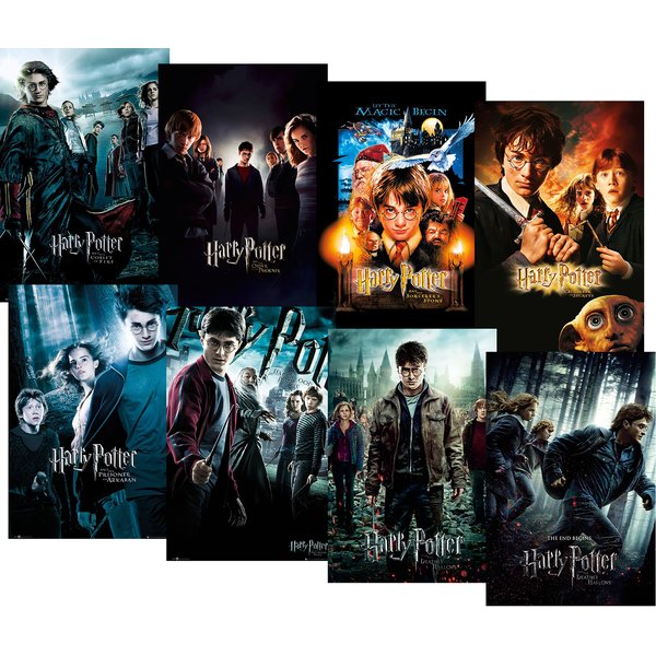 Set de 8 Posters Harry Potter -