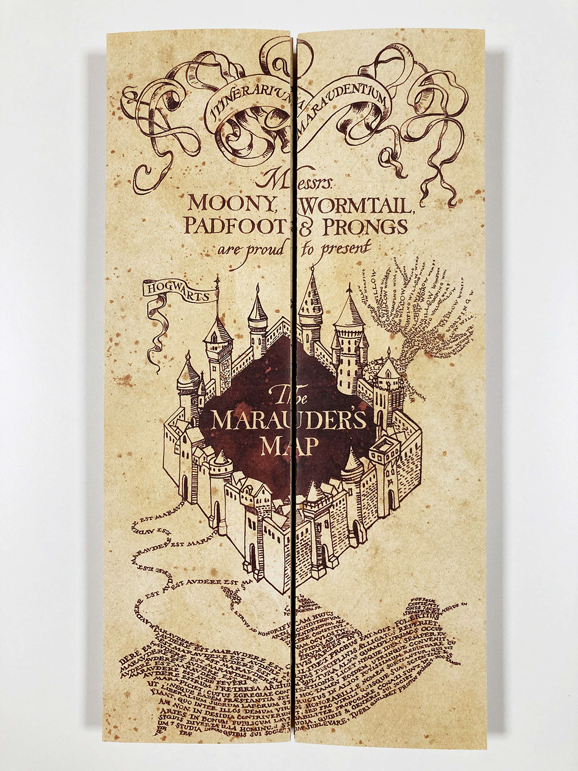 Carte du Maraudeur Harry Potter, en vente sur Close Up