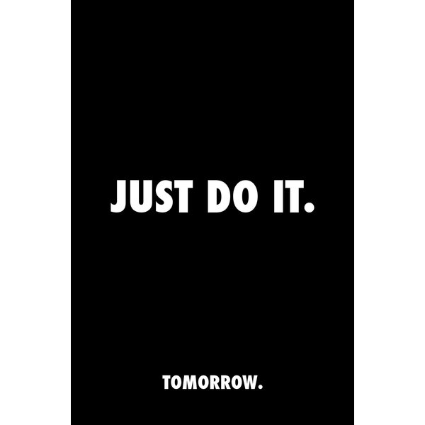 Impression d'art Just Do It. Tomorrow