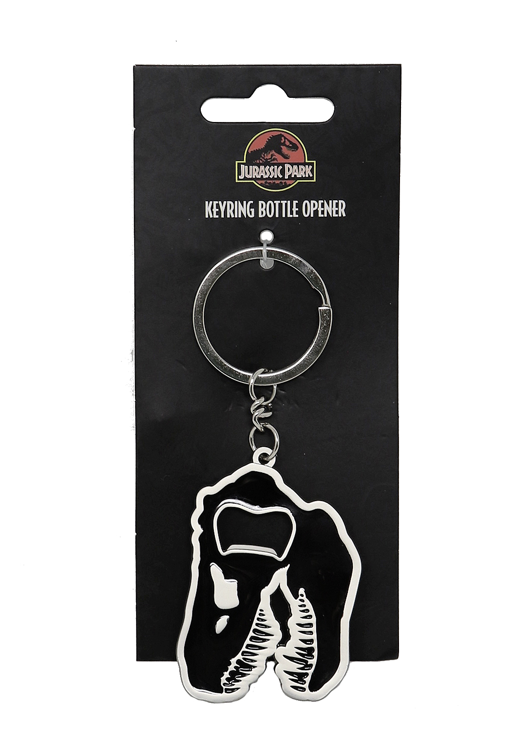 Half Moon Bay Jurassic Park Porte-clés décapsuleur T-Rex Taille unique Noir 