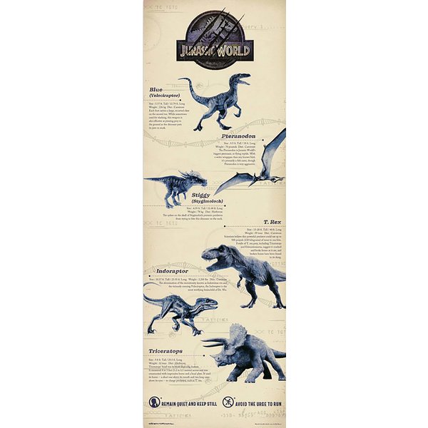 Poster de porte Jurassic World 