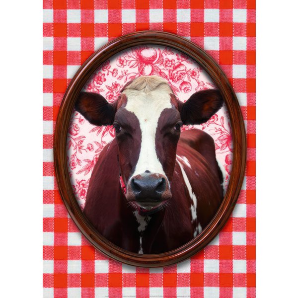 Portrait de vache imprimé 