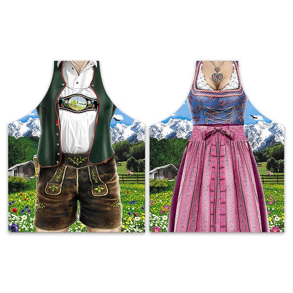 Ensemble de tabliers Dirndl & Lederhose