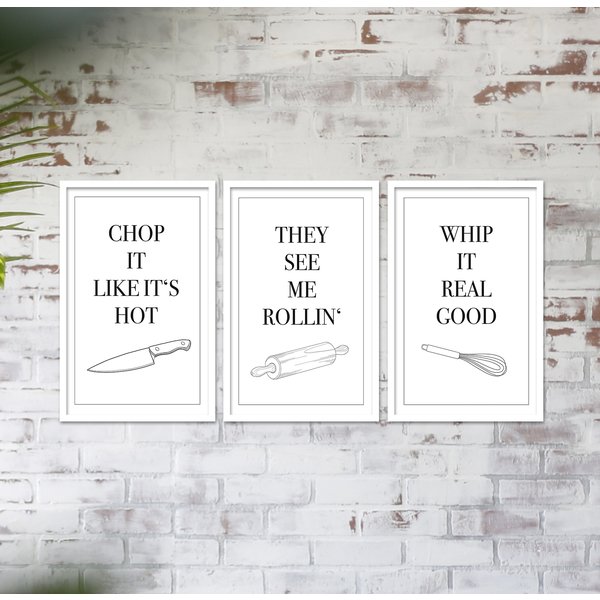 Set de 3 Posters de cuisine 