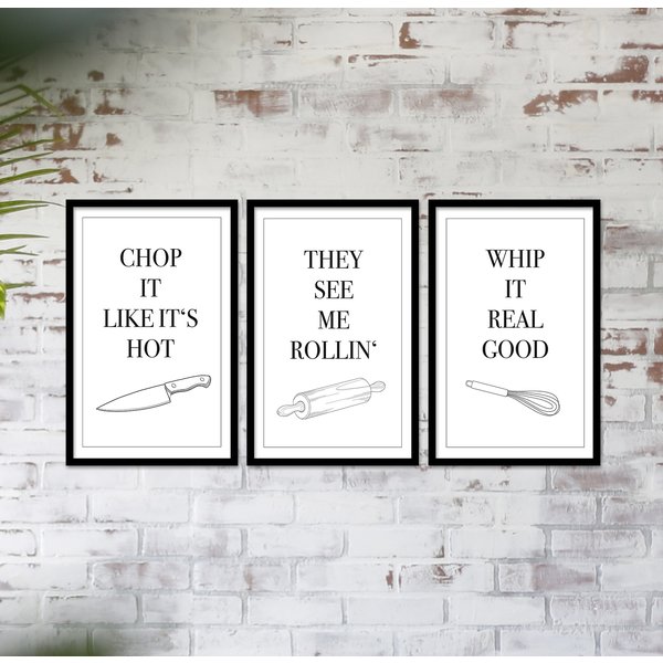 Set de 3 Posters de cuisine 