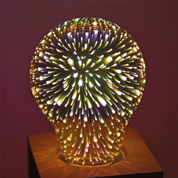 Ampoule LED à effet pyrotechnique 3D