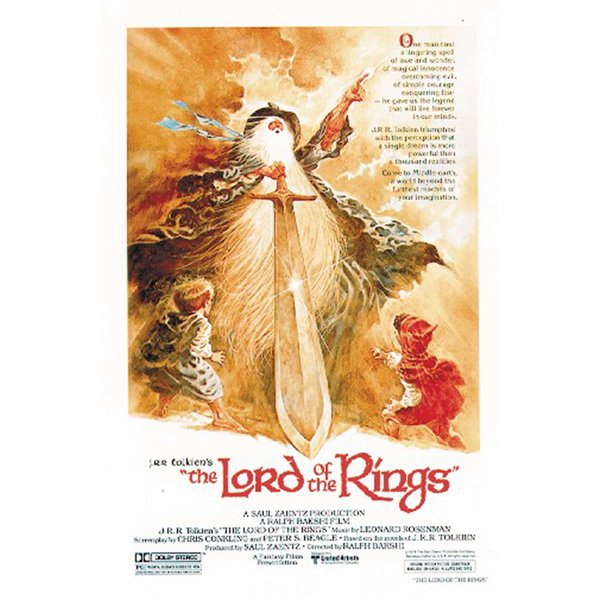 Poster le Seigneur des Anneaux (en anglais Lord of the Rings, film de 1978)