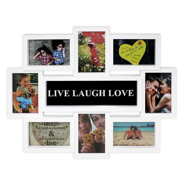 Cadre photo blanc LIVE-LAUGH-LOVE