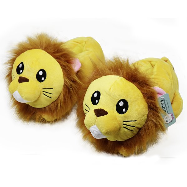 Pantoufles en peluche Lion