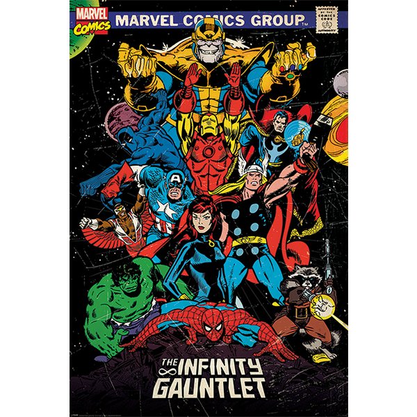 Poster Marvel Comics Rétro -