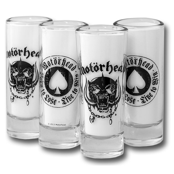 Set de 4 Verres à liqueut Motörhead 