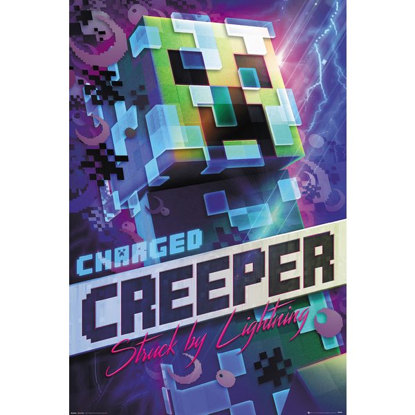 Poster Minecraft - Charged Creeper