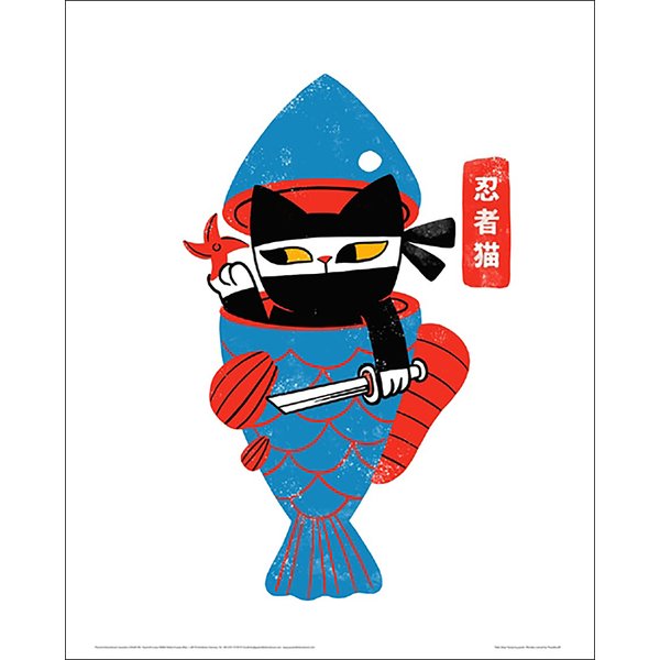 Impression d'art Neko Ninja -