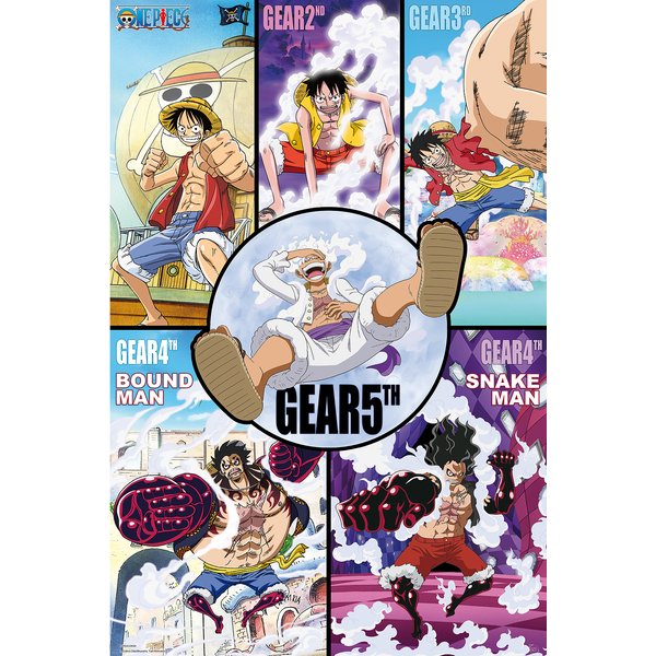 Poster One Piece - Gear History