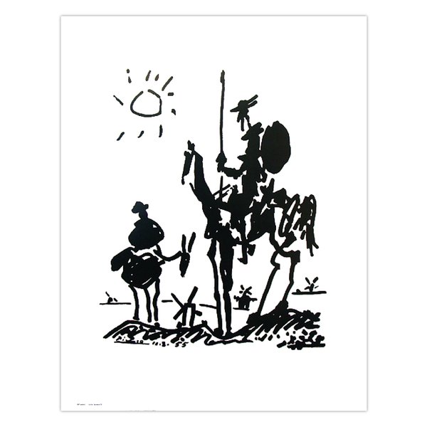 Poster Pablo Picasso Don Quixote (reproduction)